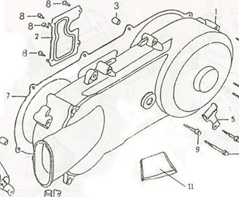 LEFT CRANKCASE COVER
